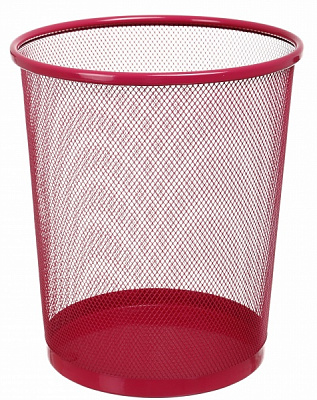 Корзина для бумаги Nota Bene металлическая 23,7x18,4х26,3 см розовый 