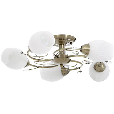 Люстра Accento lighting Merida ALDW-MX12839-5 5x60 Вт E27 антична латунь