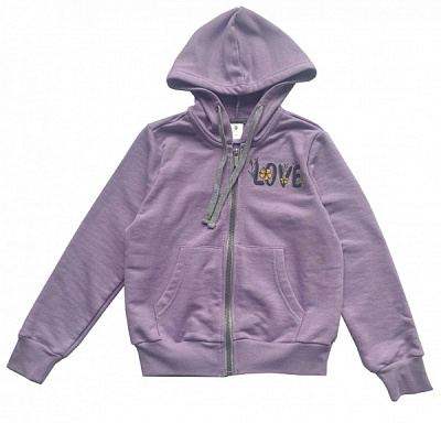 Толстовка для девочки Роза р.134 сиреневый 221119 