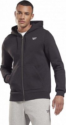 Джемпер Reebok RI FLEECE FZ HOODIE GR9206 р. 58 чорний
