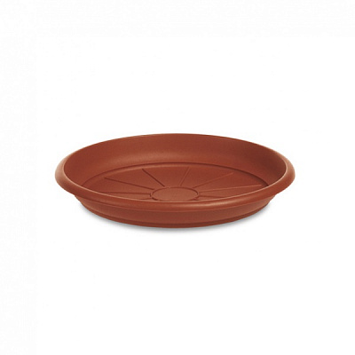 Поддон пластиковый Stefanplast Linea Mediterraneo 33 см круглый терракот (83330) 