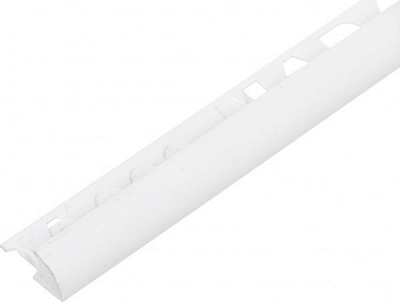 Кутник для плитки Mada зовнішній ПВХ 12 мм 2,7м білий