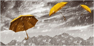 Плитка Tiger Желтый зонтик-2 29,7x60