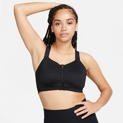 Бра Nike W NK DF ALPHA ZIP-FRONT BRA DD0436-010 р.LA-B черный
