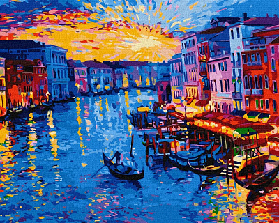 Картина по номерам Волшебный закат 40x50 см Идейка