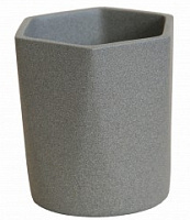Горщик керамічний Оріана-Запоріжкераміка №4 фігурний 0,35 л сірий металік (074-4-004) 