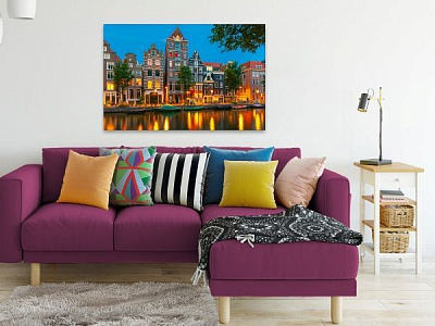 Картина Город КП10-001 69x43 см 