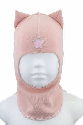 Шапка для дівчинки Beezy Кішка р.47-49 персиковий 1750