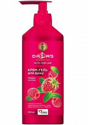 Крем-гель для душу Dalas Малина та м’ята 500 мл