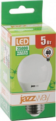 Лампа светодиодная Jazzway Pled Eco 5 Вт G45 матовая E27 220 В 3000 К 1036957 