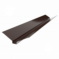 Планка ендовы декоративная глянцевая Европрофиль RAL 8017 коричневая