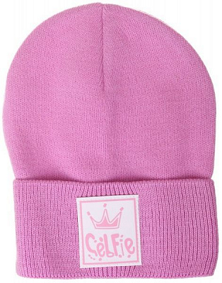 Шапочка дитяча для дівчинки Kraft+ 2641 р.50 бузковий