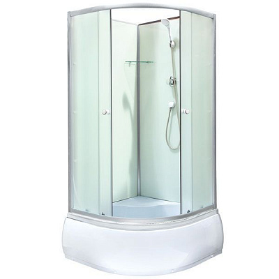 Душевой бокс UP! (Underprice) WKA 612 Т 900*900*1980 стекло матовое, профиль сатин