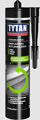Герметик битумный Tytan Professional для кровли черный 280 мл