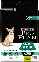 Корм Pro Plan сухой для собак с чувствительным пищеварением малых пород Small & Mini 7 кг с ягненком