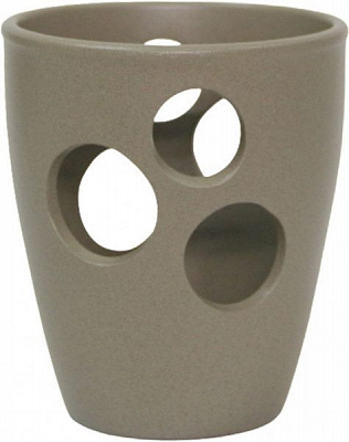 Горщик керамічний Оріана-Запоріжкераміка Орхідейниця крошка круглий 1,3 л капучино