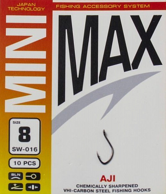 Крючок MiniMax Aji №8 10 шт. SW016-8