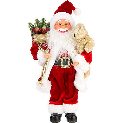 Фигура Дед Мороз красный 40 см