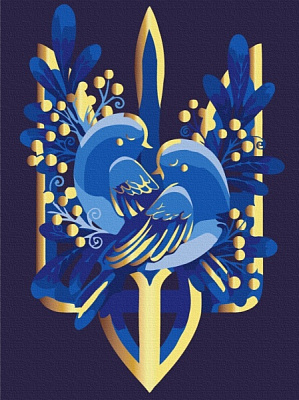 Картина по номерам Крылатый герб PRBS1007 30х40 см Brushme 