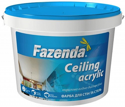 Краска акриловая Fazenda Ceiling мат 1,2кг