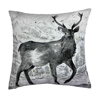 Подушка декоративная Black Night Олень 45x45 см Прованс 
