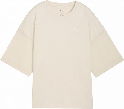 Футболка Puma HER Oversized Tee 69188387 р.XS бежевый