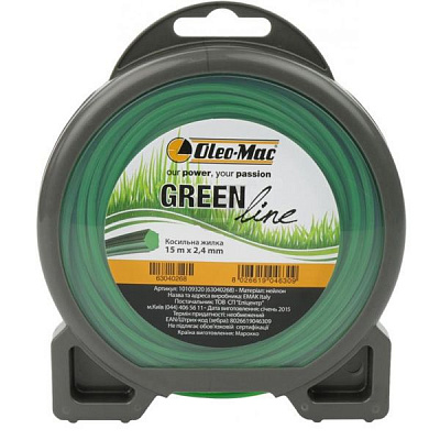 Леска Oleo-Mac звезда 2,4*15 м 63040268