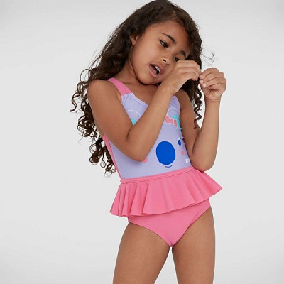 Купальник Speedo KOALA FRILL SWIMSUIT IF 8-12398D818 р.2 бузковий із рожевим
