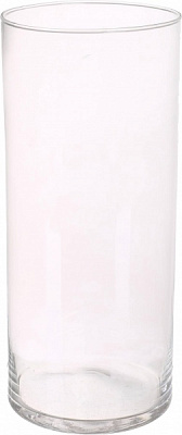 Ваза стеклянная Цилиндр прозрачная h35 d15 35 см 