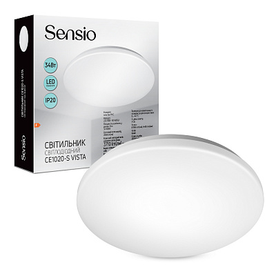 Светильник светодиодный Sensio 34 Вт 5000 K IP20 CE1020-S 34W VISTA