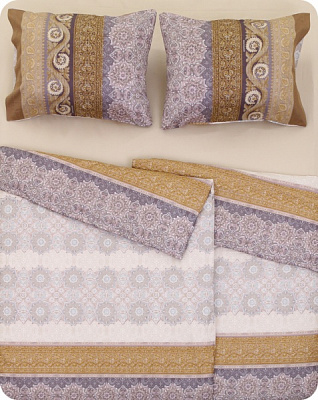 Комплект постільної білизни TREMEZZO V. 41 сімейний різнокольоровий принт Grandfoulard