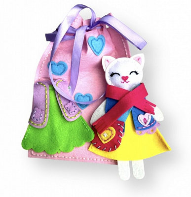 Набір Apli Krapli Зший сам іграшку з фетру Котик ЗІ-01