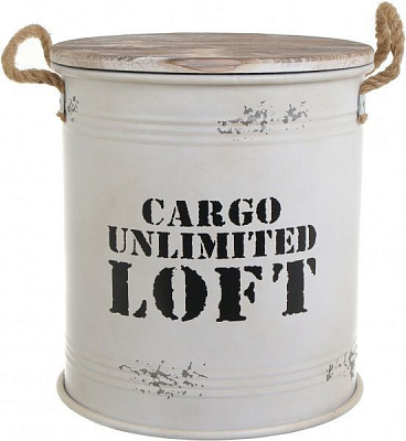 Бочка декоративна Cargo Loft білий YA11185L
