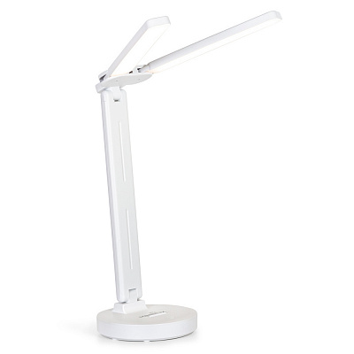 Настольная лампа аккумуляторная Mealux 1200mAh DL-14 2x5 Вт белый 248761