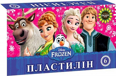 Пластилин Frozen 6 цветов Мицар+