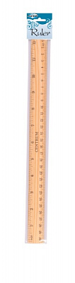 Линейка измерительная деревянная 30 см 80942 Centrum
