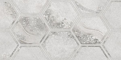 Плитка Golden Tile Fusion Hexagon сірий 11215 30х60