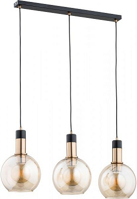 Люстра підвісна ALFA Maya 3x60 Вт E27 золото 62163