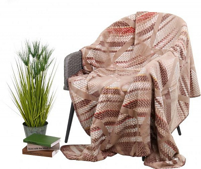 Плед beige 220x240 см бежевий Sesli Tekstil
