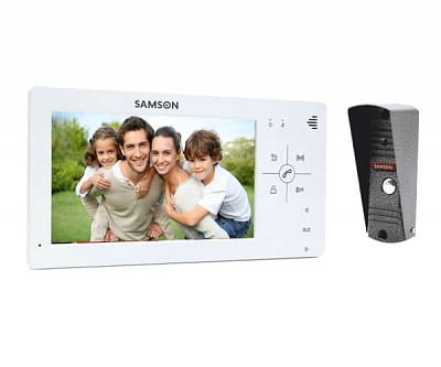 Комплект видеодомофона Samson SW-726 /201 белый