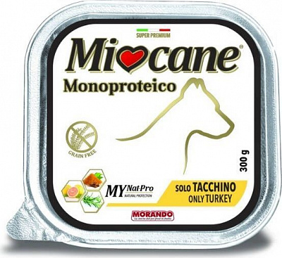 Корм Morando MioСane Monoproteico only Turkey для собак, з індичкою 300 г