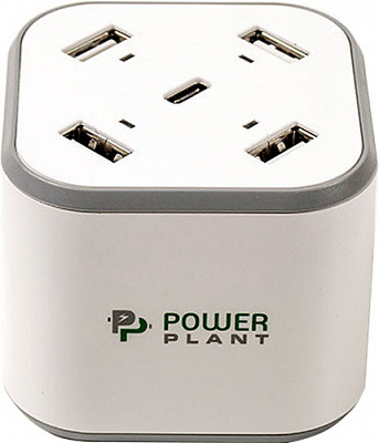 Мережевий зарядний пристрій PowerPlant Multi-usb charger