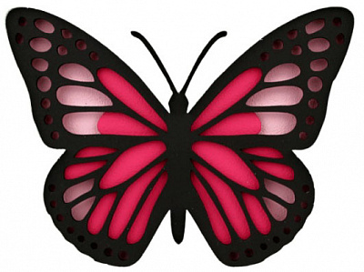 Набір для малювання картина 3D Метелик 4 (N0003517) 17х17 см Rosa Talent