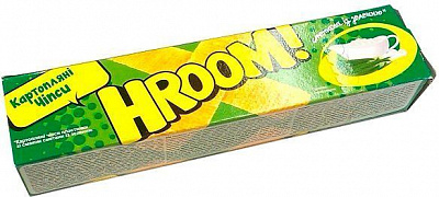 Чипси HROOM пластинки сметана і зелень 50 г (4820182061639)