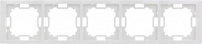 Рамка п'ятимісна Simon Basic Neos універсальна білий BMRC5/11