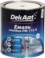 Эмаль DekArt алкидная ПФ-115П бежевый глянец 2,8кг