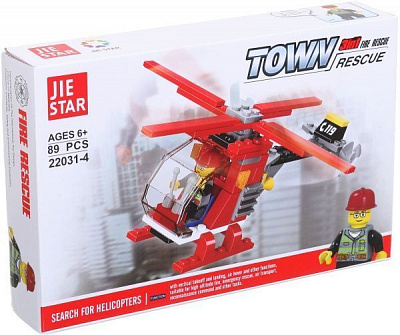 Конструктор Shantou Fire Series Вертолет C1180111/4