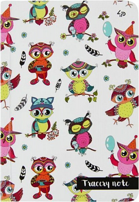Блокнот Tracery note owls A6 40 арк. Profiplan