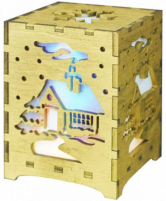 Підвіска Будиночок 8 см золотий 1220326