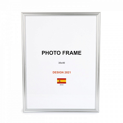 Рамка для фото 1 фото 30х40 см серебро 